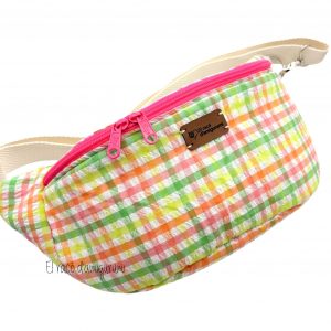 Riñonera vichy fluor